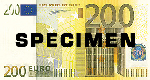200 euro banknote geschenk