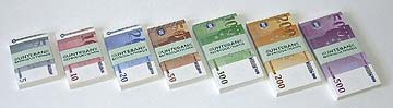 Spielgeldscheine CLASSIC Spielgeld 5-500 Set